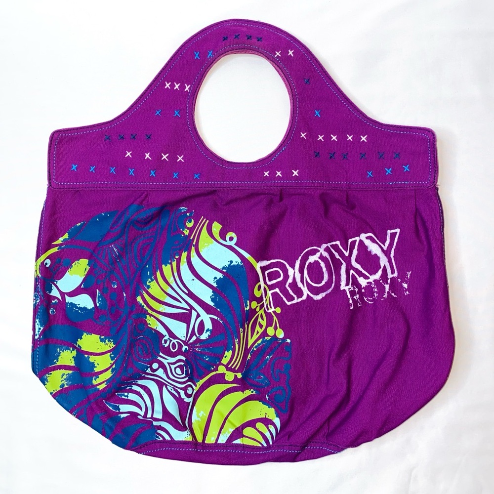 Women’s Purple Canvas Tote Bag. Large Everyday Travel Bag. Cute Tote Purse